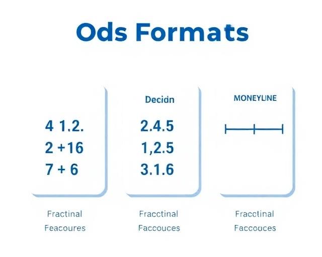 Visual breakdown of different odds formats used in UK sports betting